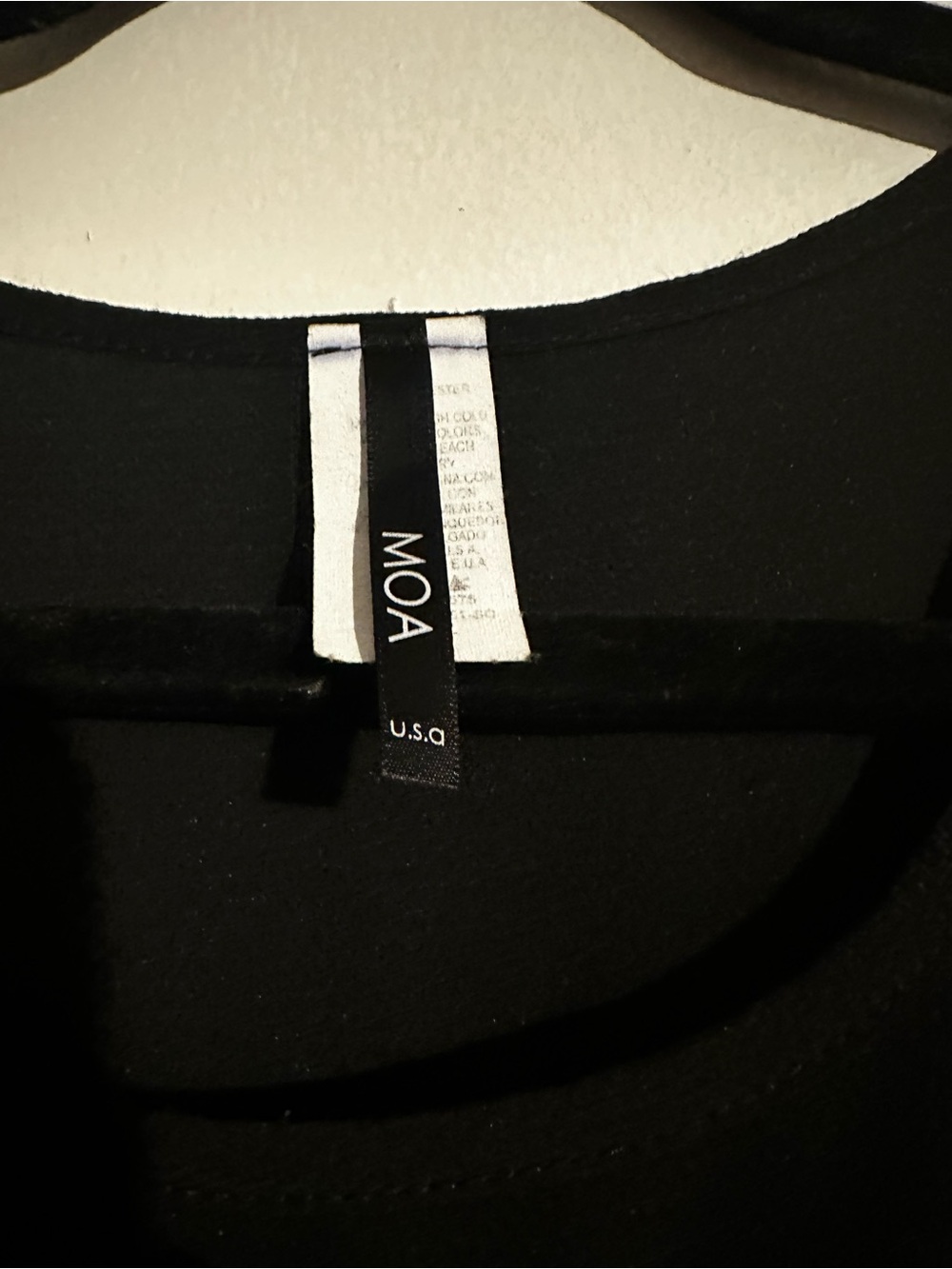 MOA USA Black Crewneck Tee